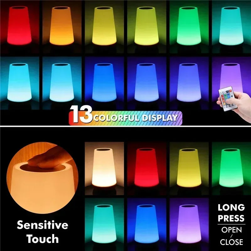 LUMINOUS COLOR CHANGING BEDSIDE LAMP
