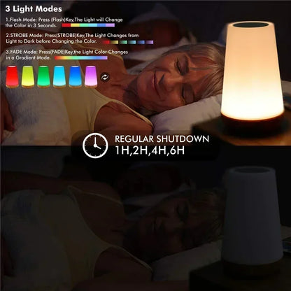 LUMINOUS COLOR CHANGING BEDSIDE LAMP